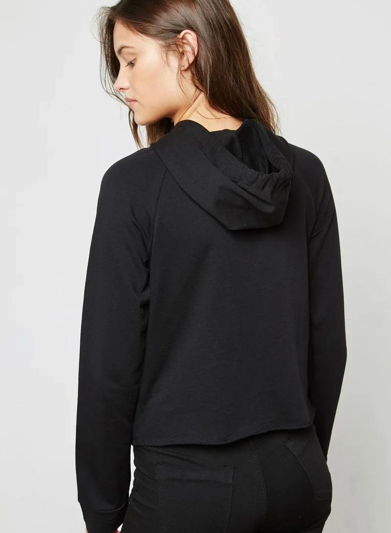 Ginger Slogan Hem Hoodie