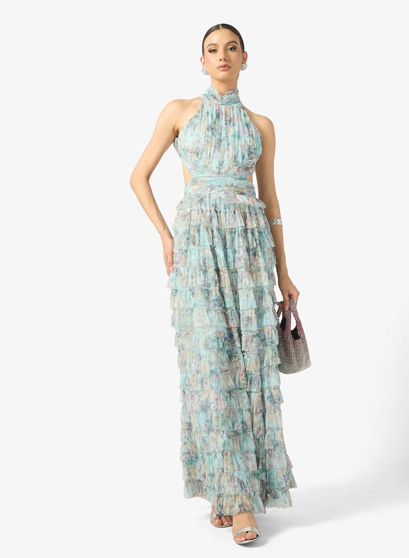 بيوت فستان ماكسي بحمالات مزين بالترتر من أريفا - Image 3