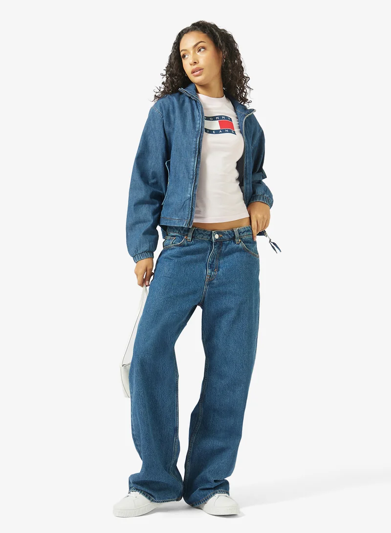 TOMMY JEANS  Casual  Slim Wavy Flag T-Shirt Ext for Women | Best Price UAE