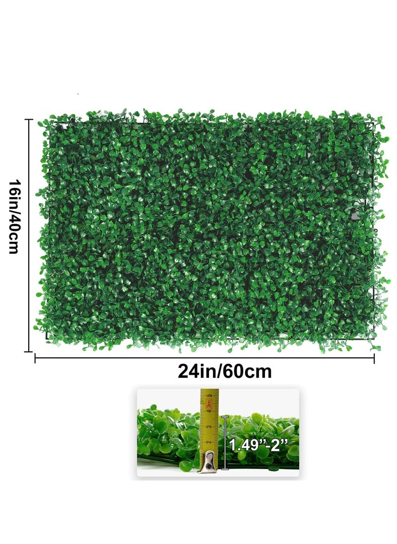 HOME TASTE 5-Pack 40x60cm Artificial Grass Panels | Realistic Green Wall for Indoor & Outdoor Privacy | Low-Maintenance Faux Grass Fence for Garden, Balcony, Villa  - Image 2