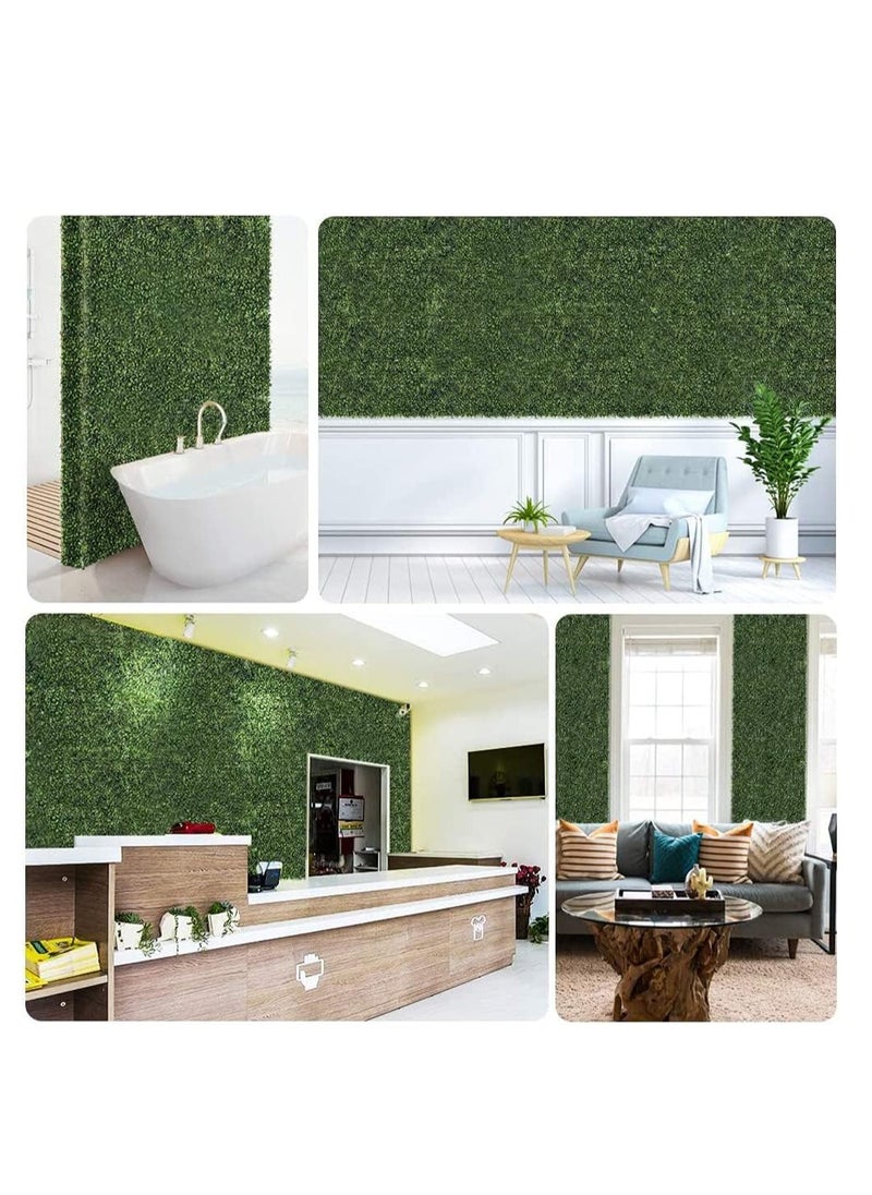 HOME TASTE 5-Pack 40x60cm Artificial Grass Panels | Realistic Green Wall for Indoor & Outdoor Privacy | Low-Maintenance Faux Grass Fence for Garden, Balcony, Villa  - Image 4