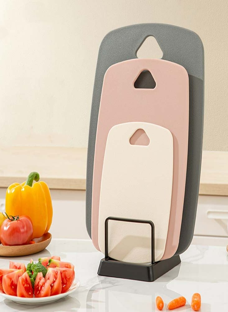 Loquat 3pcs Plastic Cutting Board Set Kitchen Chopping Board - Image 1