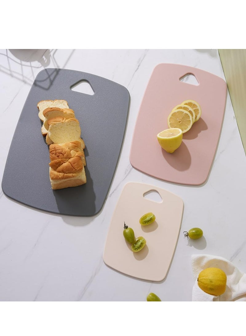Loquat 3pcs Plastic Cutting Board Set Kitchen Chopping Board - Image 2