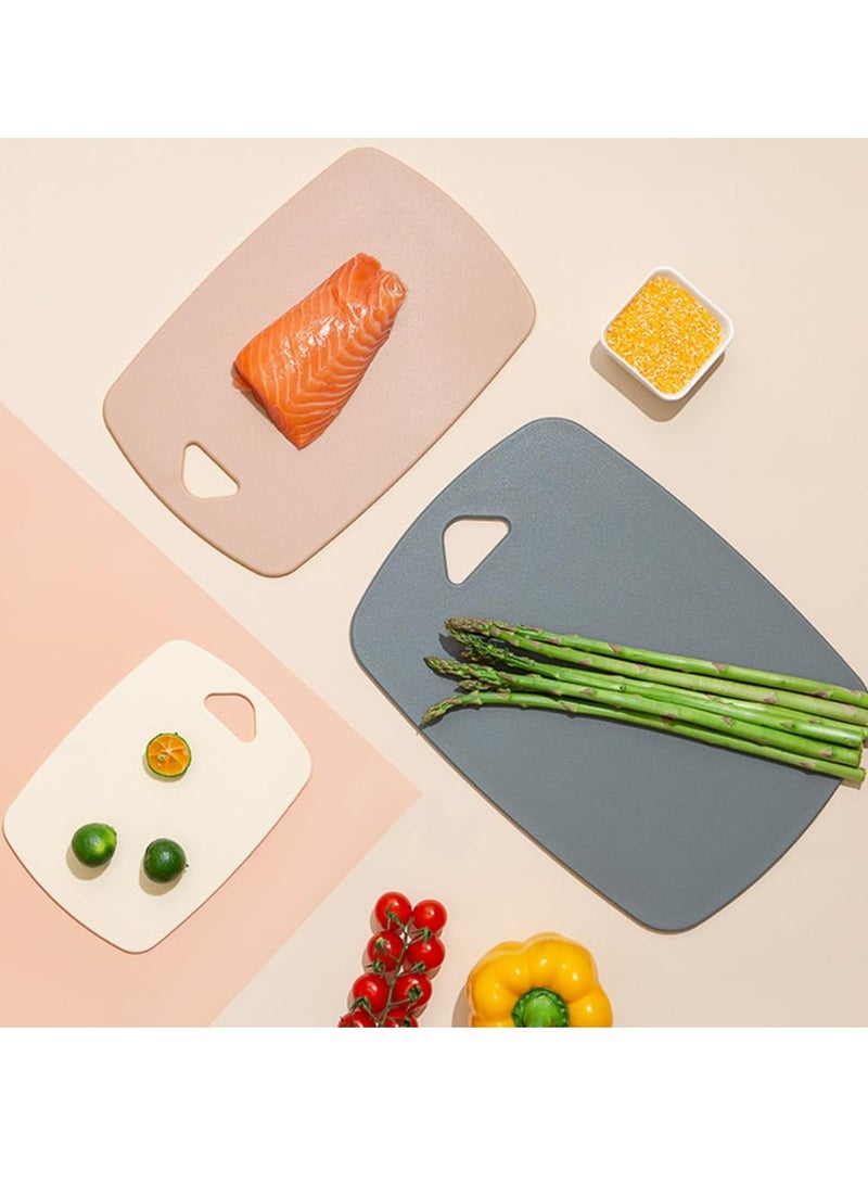 Loquat 3pcs Plastic Cutting Board Set Kitchen Chopping Board - Image 5