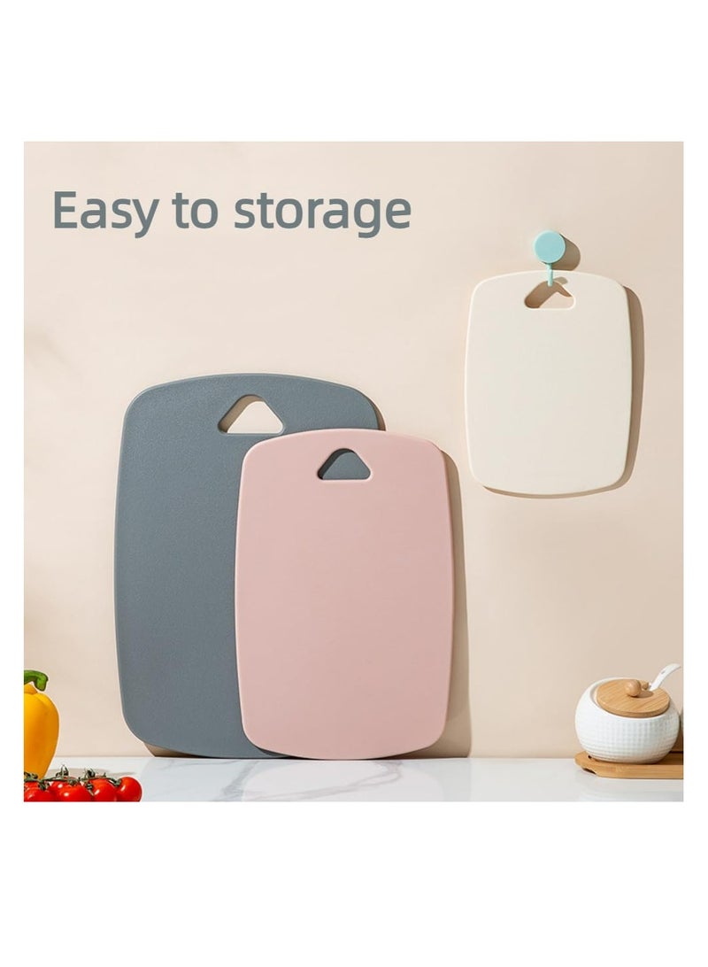 Loquat 3pcs Plastic Cutting Board Set Kitchen Chopping Board - Image 4