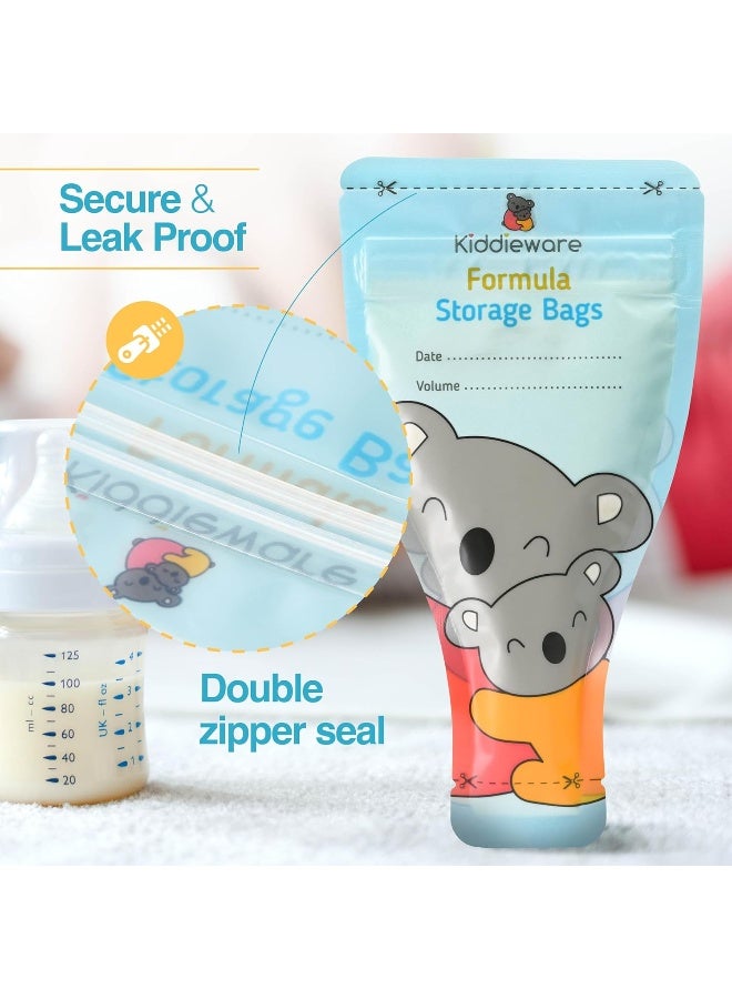 Kiddieware 30 pack Baby Formula Storage Bags Dispenser Disposable Baby Formula Container - Image 4