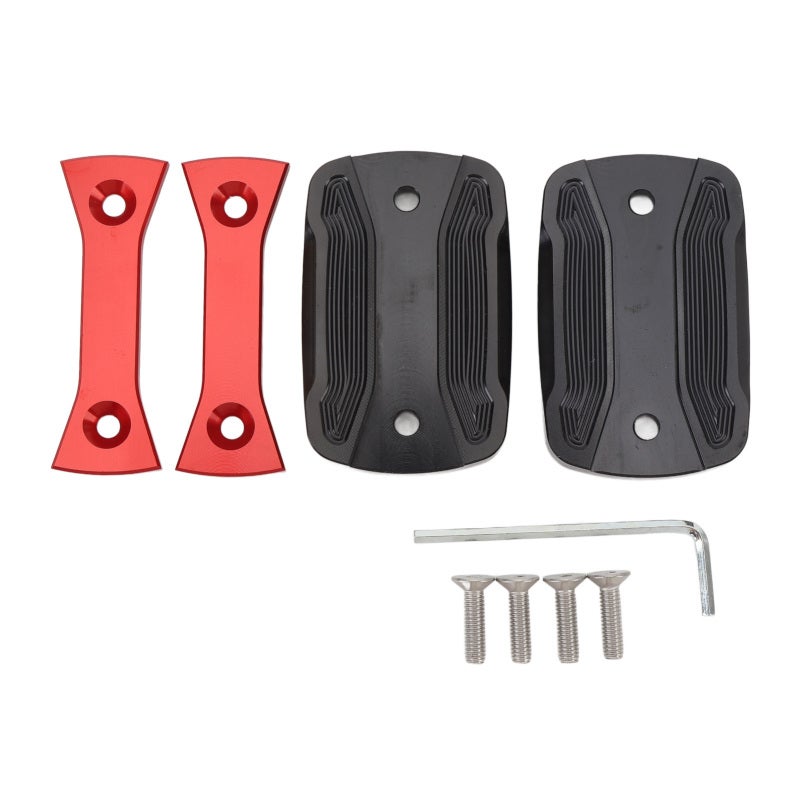 Motorcycle Brake Fluid Reservoir Cap Replacement for XMAX 300 125 250 2017-2023 - Red Aluminum Alloy Brake Clutch Cylinder Cover for Effective Protection - Image 1