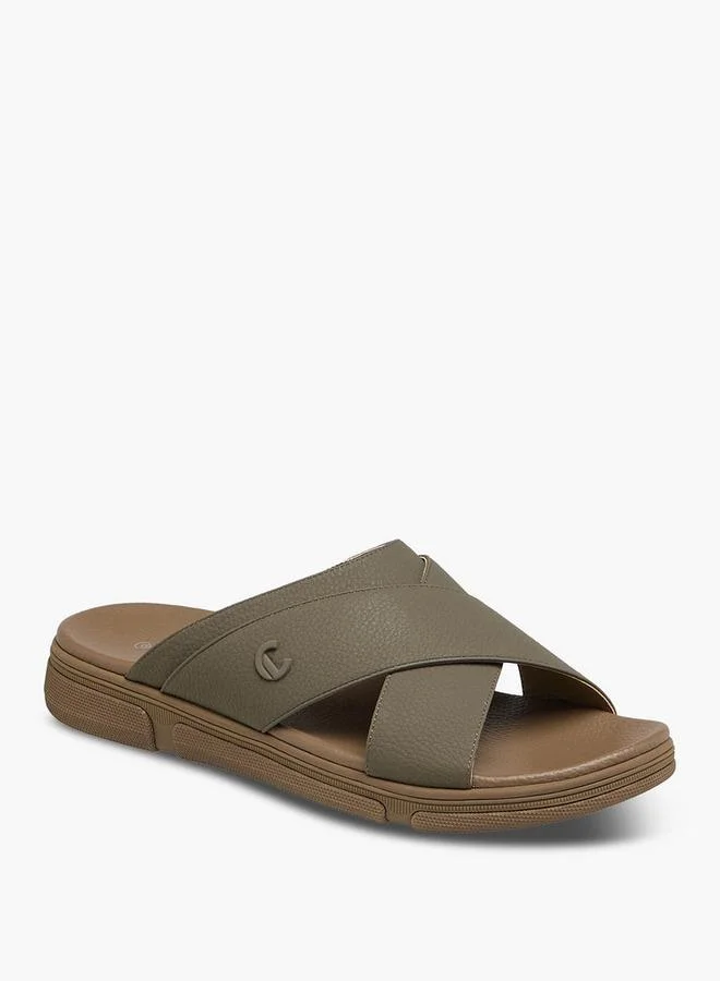 Le Confort Men Cross Strap Comfort Sandals
