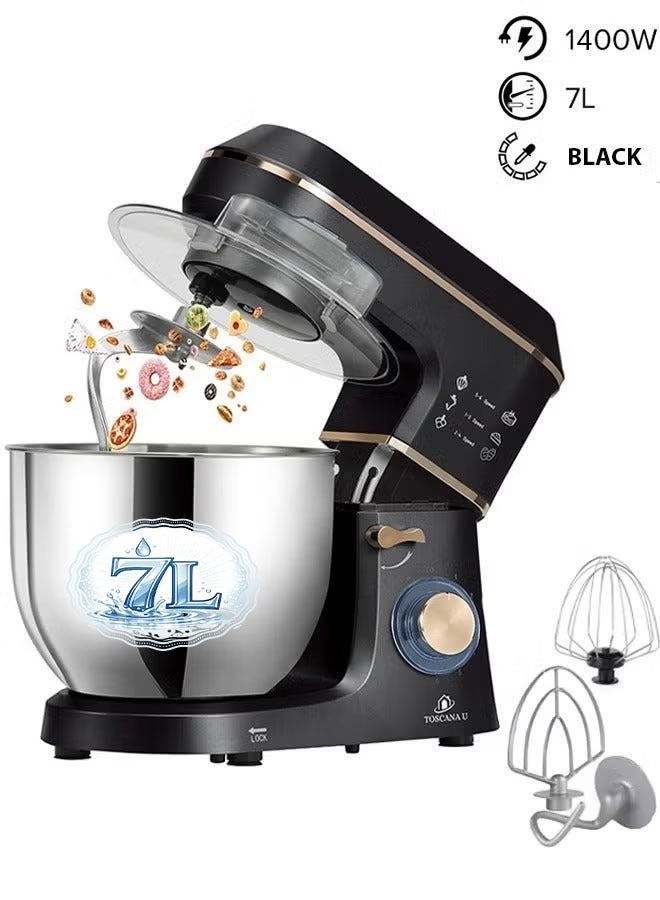 TOSCANA U Electric Mixer Toscana U, 7L, 1400W, with Lid and LED Light - Image 1