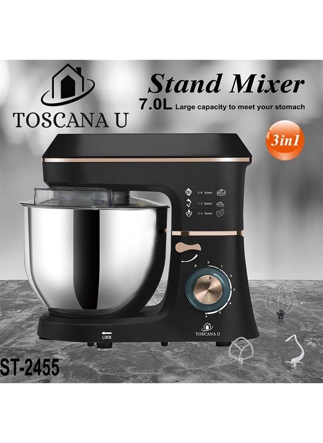 TOSCANA U - Electric Mixer Toscana U, 7L, 1400W, with Lid and LED Light - Image 1