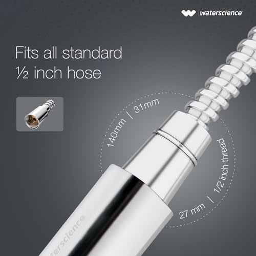 WaterScience Water Saving Health Faucet with Hose | Jet Spray Pipe for Toilet | 2 Flow Modes | Chrome Finish | PURO-HFE-224 - Image 5