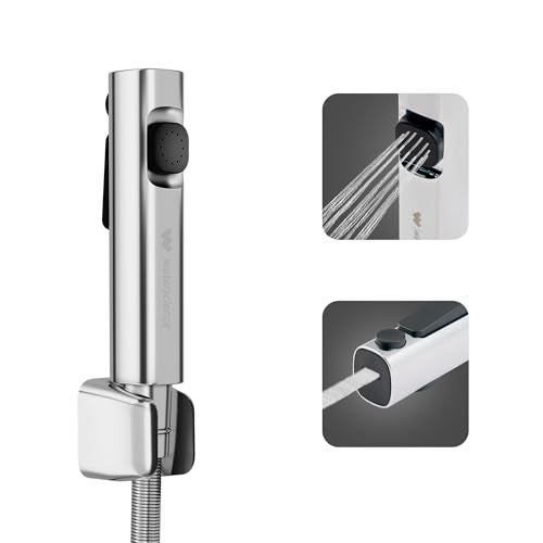 WaterScience Water Saving Health Faucet with Hose | Jet Spray Pipe for Toilet | 2 Flow Modes | Chrome Finish | PURO-HFE-224 - Image 1