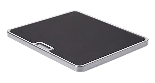 Nifty Solutions Nifty Large Appliance Rolling Tray  Silver Home Kitchen Counter Organizer Integrated Rolling System NonSlip Pad Top for Coffee Maker Stand Mixer Blender Toaster 