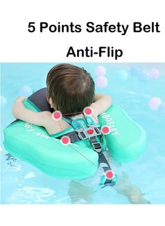 LIMOS Baby Floater Swim Trainer Solid Infant Pool Float Ring with Canopy (Lion Blue)  - Image 3