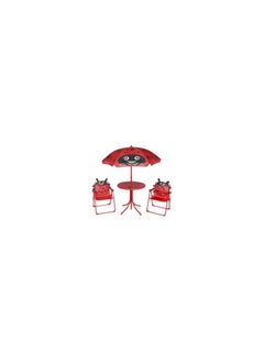 BJM 4-Piece Lady Bug Design Garden Set Red/Black 