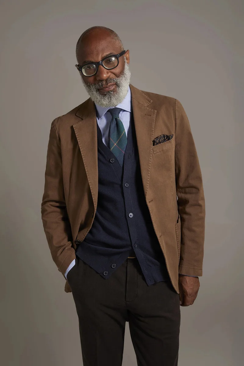 Single-breasted jacket with patch pocket - Camel