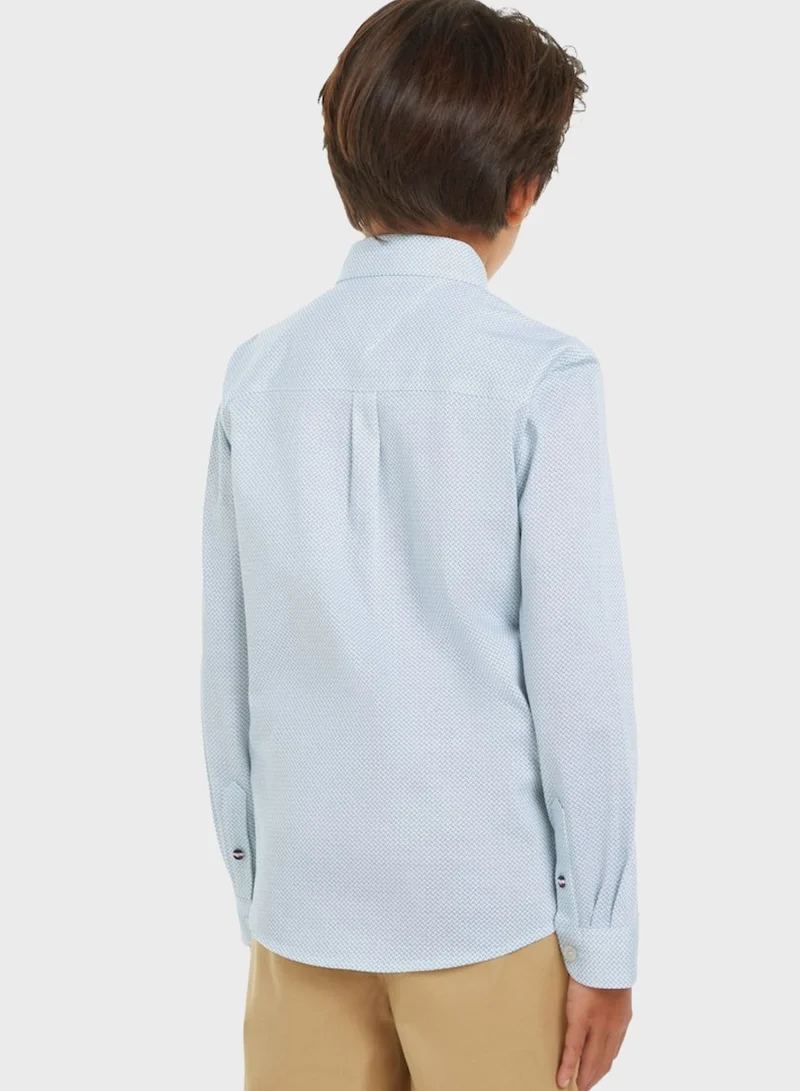 TOMMY HILFIGER Kids Logo Slim Fit Shirt