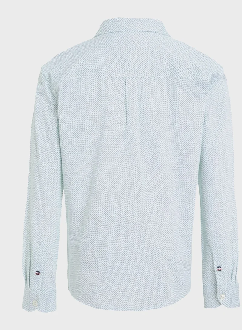 TOMMY HILFIGER Kids Logo Slim Fit Shirt