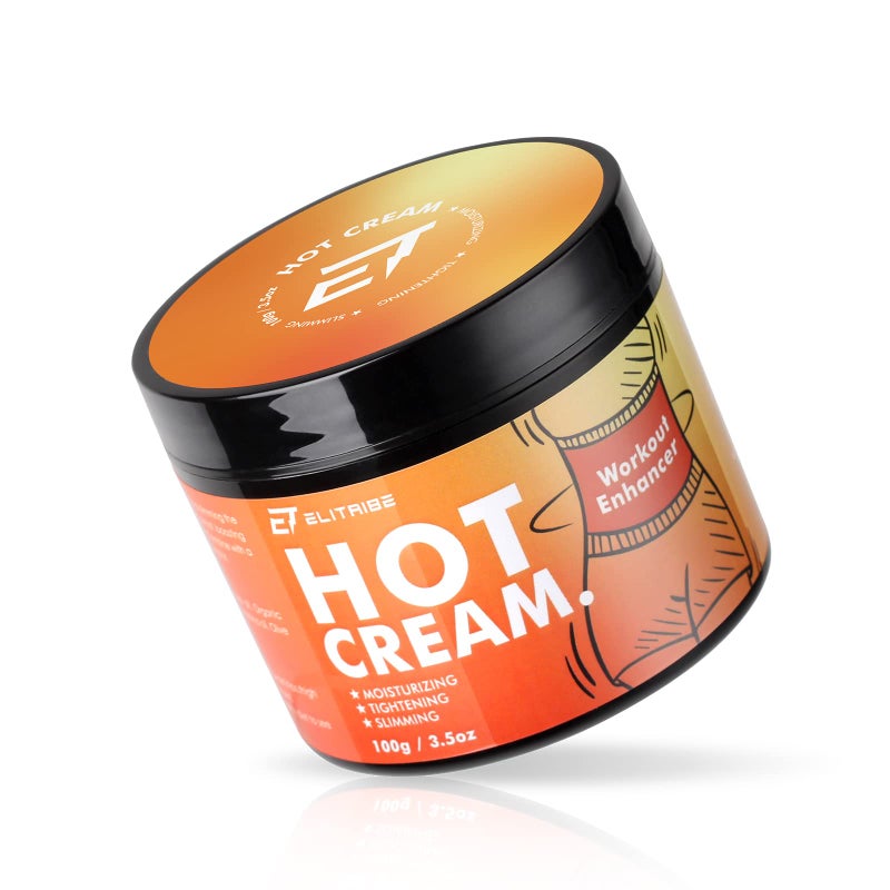 Elitribe Hot Cream Sweat Workout Enhancer Gel - Fat Burning, Cellulite & Firming Body Lotion for All Skin Types - 3.5 oz - Image 1