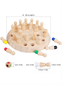 Wooden Memory Chess Game, Wooden Memory Match Stick Chess Board Game, Wooden Memory Chess Educational Board Games Multi Player Family Games For Kids & Adults - pzsku/ZB9908156A7B4EF2841FEZ/45/_/1719325925/c13af04c-b7cf-4227-8d04-b80b3ea73b03