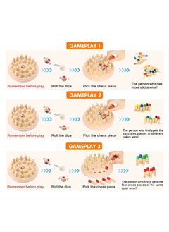 Wooden Memory Chess Game, Wooden Memory Match Stick Chess Board Game, Wooden Memory Chess Educational Board Games Multi Player Family Games For Kids & Adults - pzsku/ZB9908156A7B4EF2841FEZ/45/_/1719325925/f964153e-8669-4519-a427-75df8c80b0d1