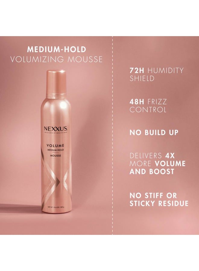 Nexxus Volumizing Foam Hair Mousse, Volume Volumizing Mousse, Hair Styling Mousse, Pink, 10.6 Ounce (Pack of 1) - Image 2