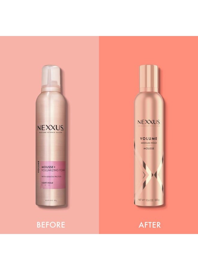 Nexxus Volumizing Foam Hair Mousse, Volume Volumizing Mousse, Hair Styling Mousse, Pink, 10.6 Ounce (Pack of 1) - Image 5