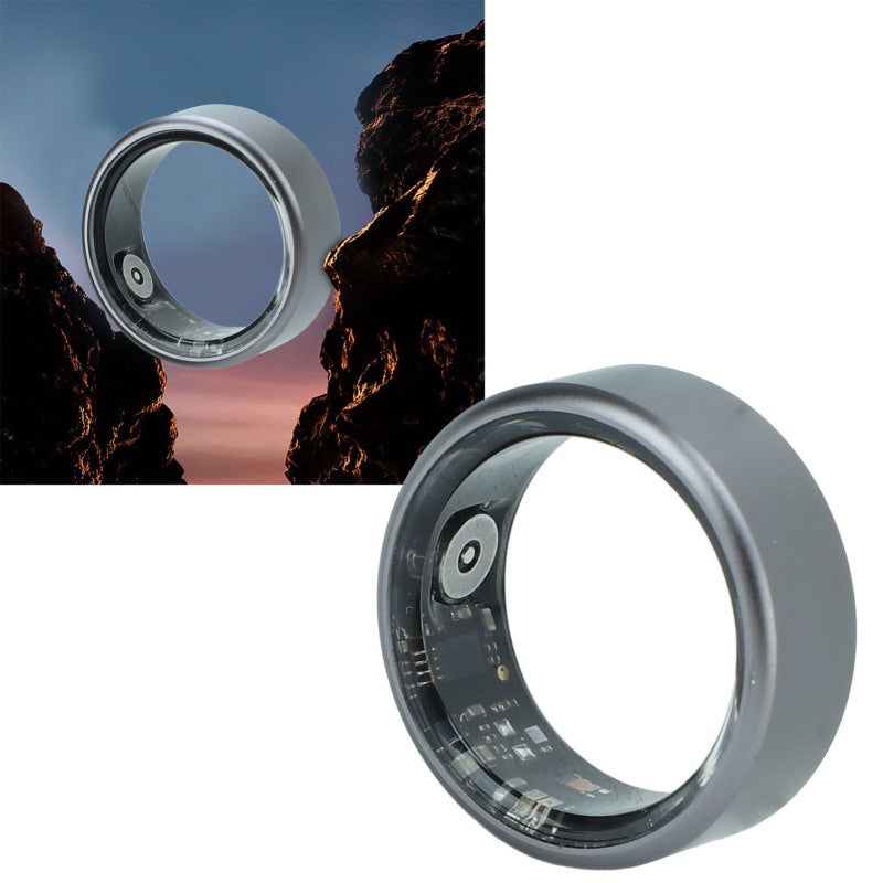 Smart Ring: Ultra Thin Aluminum Alloy - Gesture & Camera Control Fitness Tracker with 5ATM Water Resistance, 60 Day Standby for Multi Sports Health Monitoring & Outdoor Activities - Image 2