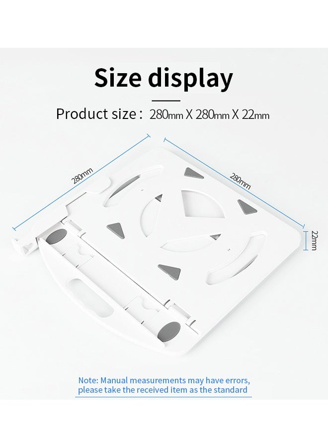 Rotation  Black Laptop  Stand  Adjustable  Height  Aluminum  Alloy  Cooling  Stand Hollow Design Foldable Portable with Phone Holder Suitable for the Saudi Market - Image 5