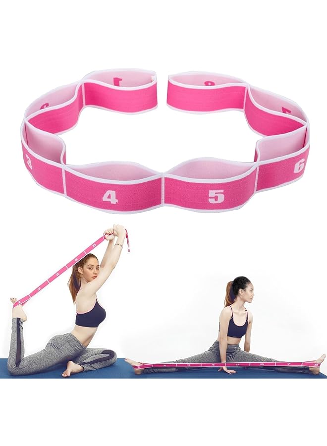 Yoga Exercise Stretch Band with Multiple Loops, Stretching Trainer Strap latin Band