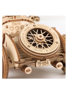 Robotime ROKR Grand Prix Car Scale Model MC401, Assembly Brain Teaser 3D Wooden Puzzle DIY Build Model Crafts Kits, Unique Home Decor Birthday Gifts for Teens or Adults  - Image 4