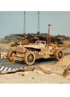 Robotime ROKR Grand Prix Car Scale Model MC401, Assembly Brain Teaser 3D Wooden Puzzle DIY Build Model Crafts Kits, Unique Home Decor Birthday Gifts for Teens or Adults  - Image 5