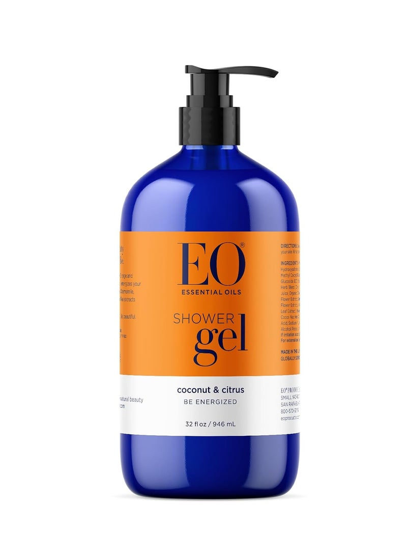 EO - EO Essentials All Natural Shower Gel (citrus coconut, 32 ounces) - Image 1