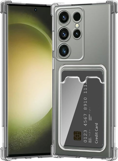 جراب محفظة شفاف لهاتف سامسونج جالاكسي اس 23 الترا Samsung S23 Ultra