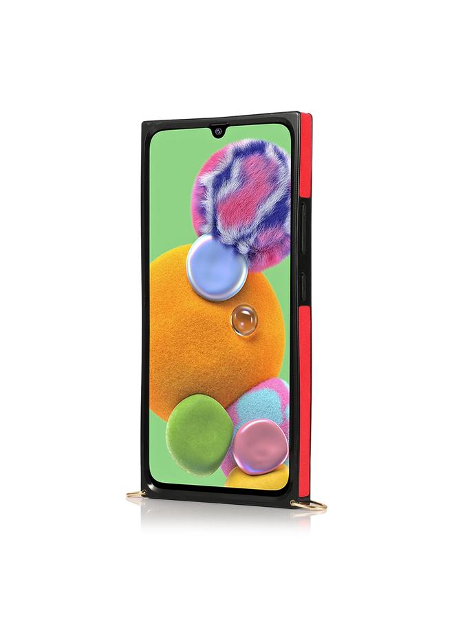 اس-توب جراب لهاتف Samsung Galaxy A90 5G مع حزام معصم من البولي يوريثان الحراري المقاوم للصدمات مع حزام كتف وحامل وفتحة بطاقة - Image 3