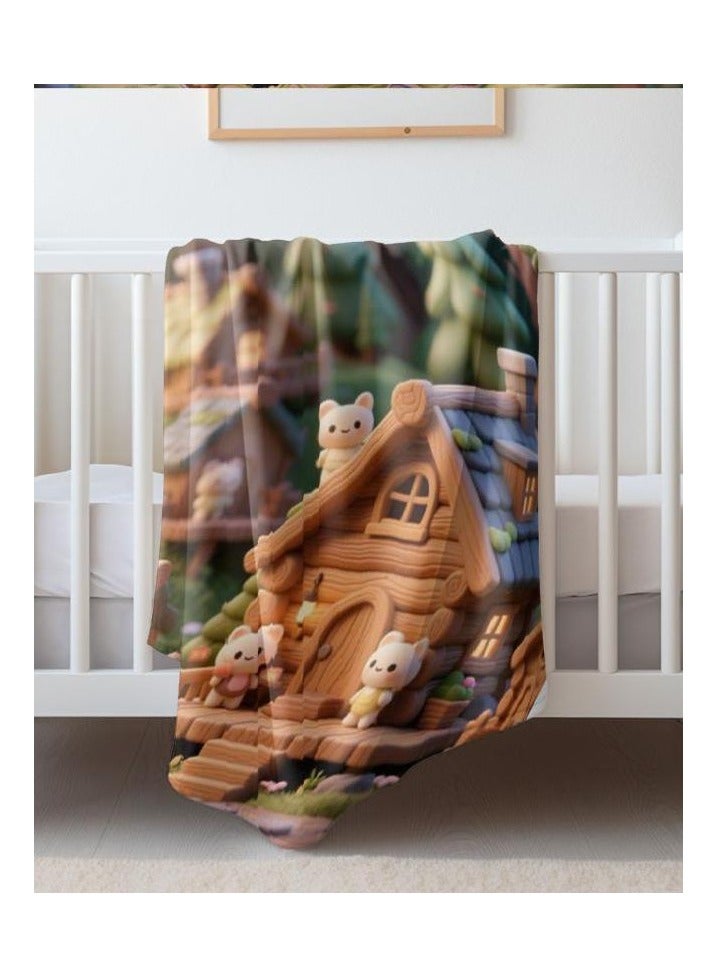 Flannel thin blanket (warm and comfortable, suitable for sleep, gaming, dust removal and sandproof) 150cm*200cm - 4