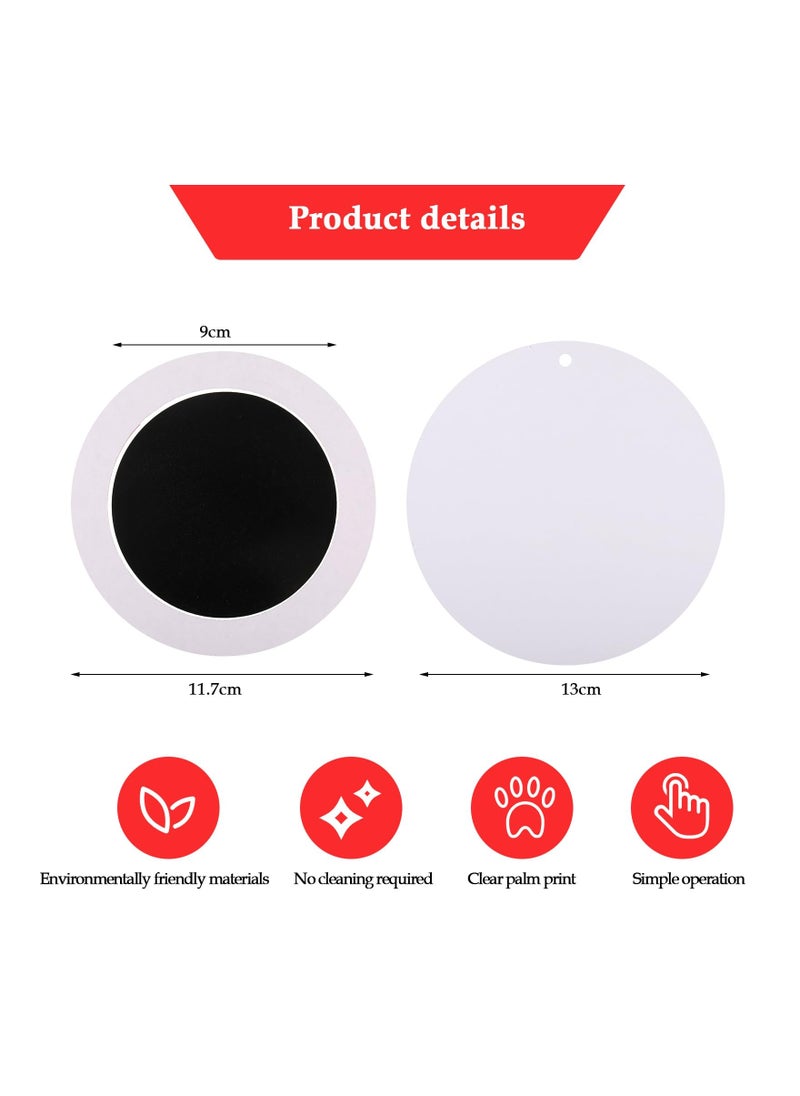 Excefore Baby Handprint And Footprint Ink Kit 2 Baby Inkless Print Pads, 6 Imprint Cards, Dog Paw Print Kit Safe Non-Toxic Pet Paw Print Kit Hand Print Kits for Babies Imprint Kit for Family Keepsake  - Image 2