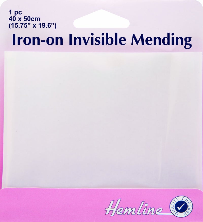 Hemline IronOn Invisible Mending Repair 40X50Cm