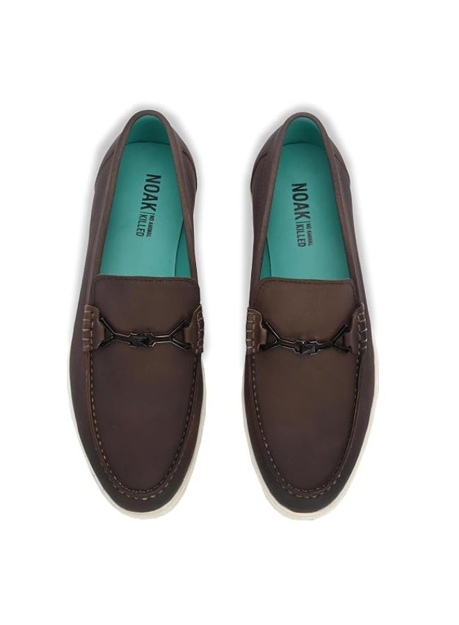 NOAK NO ANIMAL KILLED Casual Leather Material Slip-on Loafers Shoes Comfortable Shoes for Men|Brown|11UK - Image 2