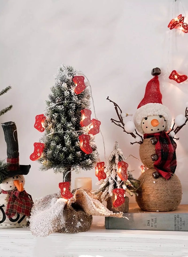 Generic 1pc Christmas String Light With 10pcs Sock Shaped Bulb - Image 2