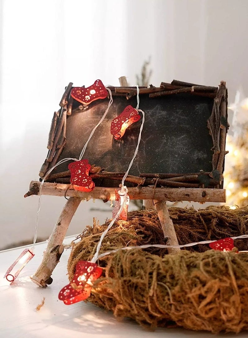 Generic 1pc Christmas String Light With 10pcs Sock Shaped Bulb - Image 4