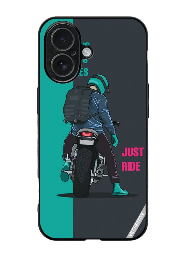 VR CREATIVE Protective Case Cover For Apple iPhone 17 Just Ride Design Multicolour
