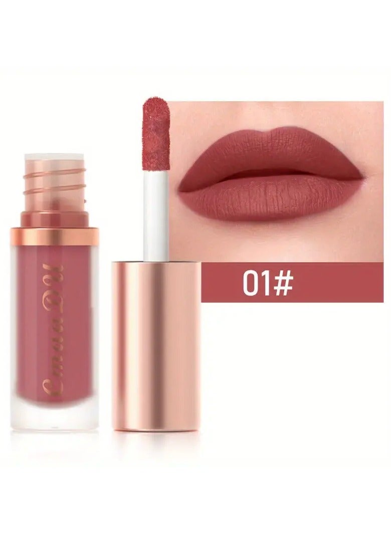 CmaaDu 2 PCS  Waterproof Matte Lip Glaze and Velvet Lipstick - Long-Lasting, Smooth, and Glossy Finish Valentine's Day Gifts - Image 1