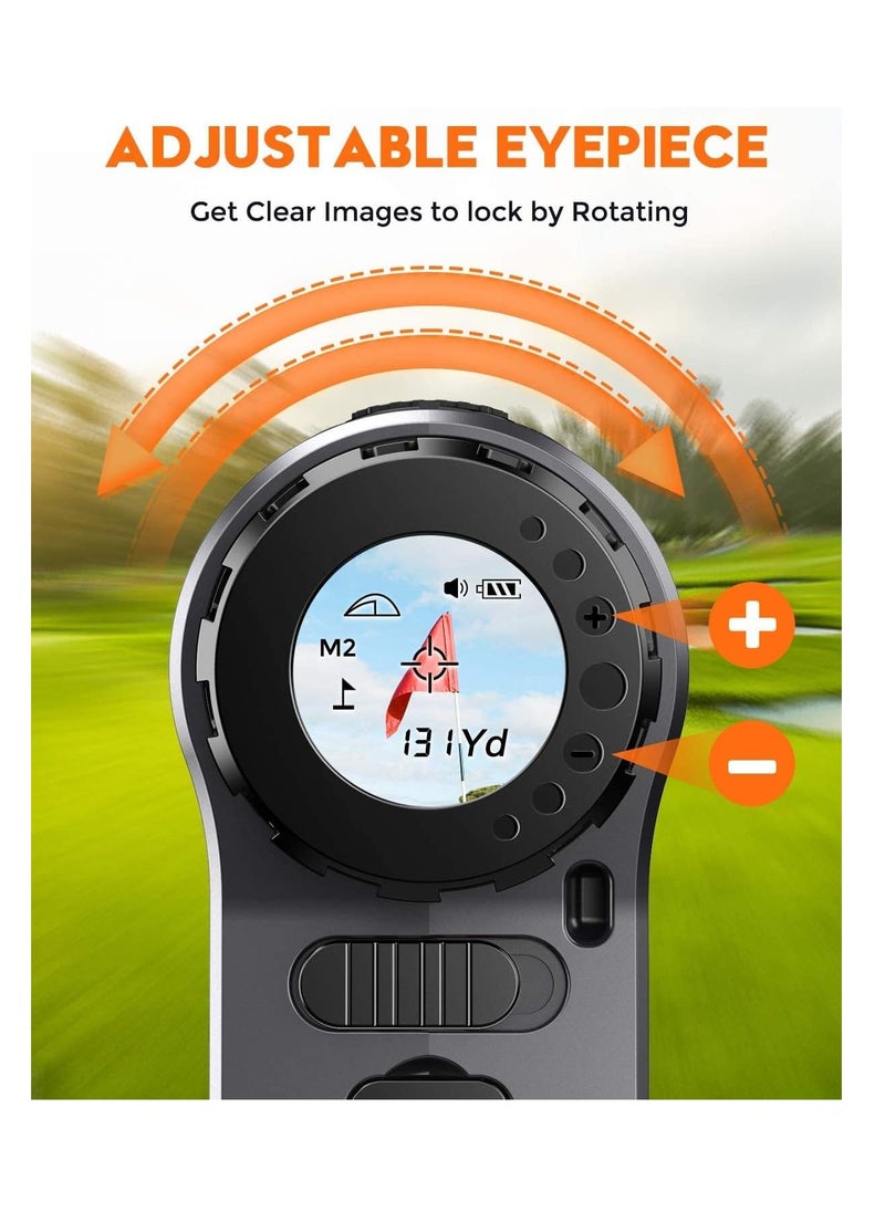 BOBLOV - BOBLOV Slope Golf Rangefinder, 650Ys Golf Distance Finder, Support Vibration/Slope On/Off, USB Charging, Accurately and Fast Locking for Golfing/Hunting, with Speed Mode,Without slope - Image 1