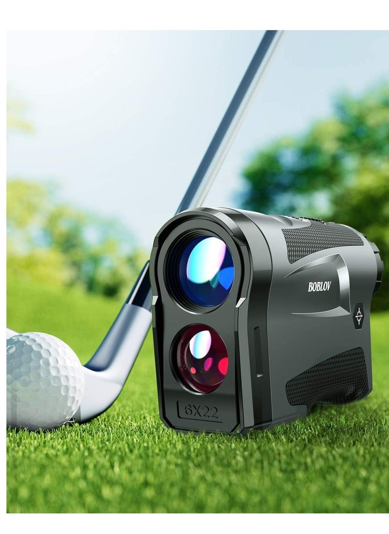 BOBLOV - BOBLOV Slope Golf Rangefinder, 650Ys Golf Distance Finder, Support Vibration/Slope On/Off, USB Charging, Accurately and Fast Locking for Golfing/Hunting, with Speed Mode,Without slope - Image 1