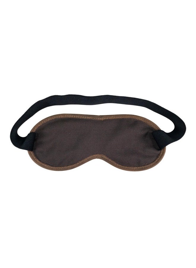 Hide & Drink Unisex Sleep Eye Mask Light Blocking For Sleeping Handmade From Full Grain Leather Bourbon Brown  - Image 3