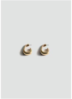 MANGO Twisted Hoop Earrings  - Image 1