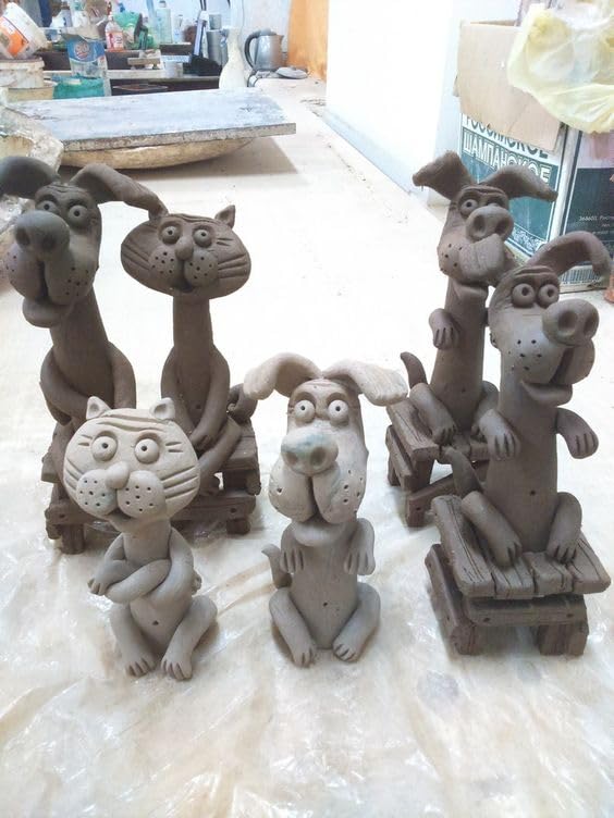 Craft Mania Air Dry Clay for Sculpting & Modelling - Soft, Pliable Clay for Kids & Professionals (450g, Pack of 1) - Image 4