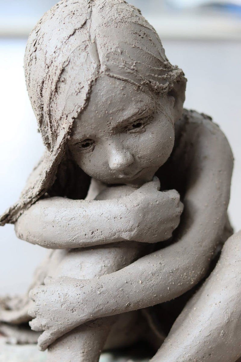 Craft Mania Air Dry Clay for Sculpting & Modelling - Soft, Pliable Clay for Kids & Professionals (450g, Pack of 1) - Image 3