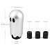 Sakali Ghost Shift Knob SpookyInspired Manual Gear Shifter Universal Fit with 3 Adapters Cool Car Interior Accessory for Most Manual Vehicles Silver - Image 2